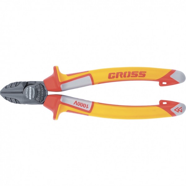 Бокорезы, диэлектрические рукоятки, до 1000 В, трехкомпонентные рукоятки, 180 мм Gross 17582