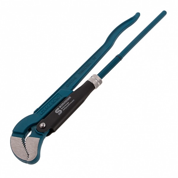 Ключ трубный рычажный 1.5, №2, цельнокованый, CrV, тип S Gross 15613