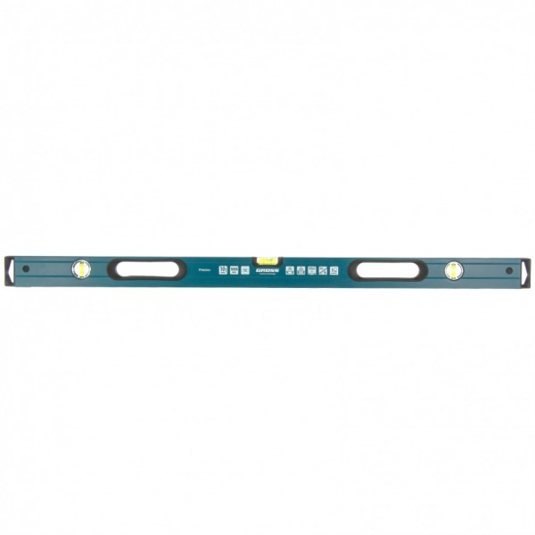 Уровень алюминиевый, 1000 мм, 2 рукоятки, фрезеровка, 3 глазка, Prazision Gross 34442
