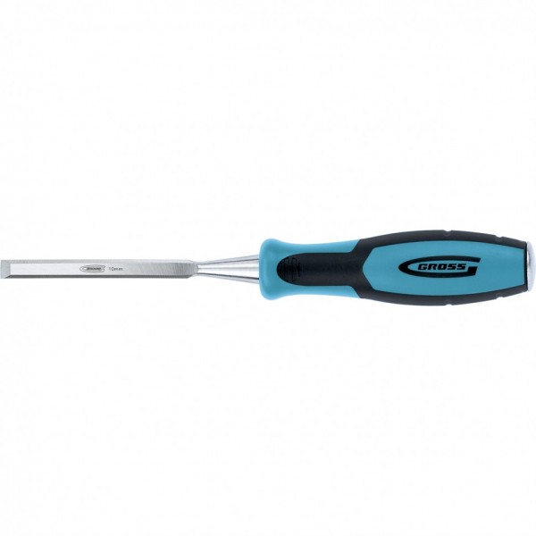 Долото-стамеска Piranha, 10 мм, двухкомпонентная эргономичная рукоятка Gross 25003