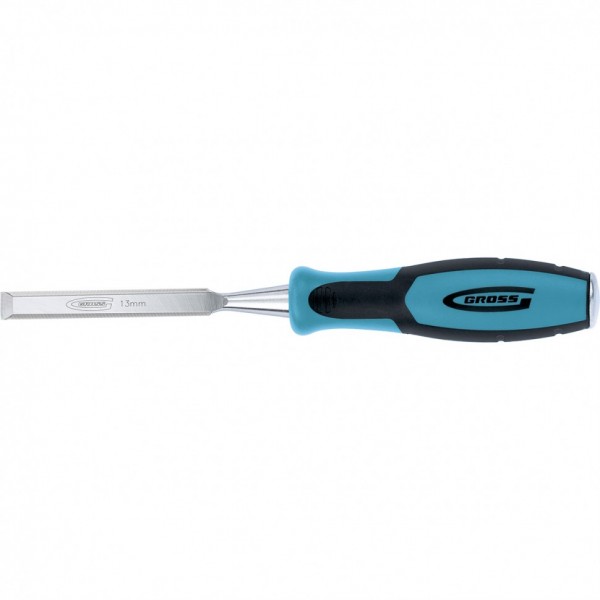 Долото-стамеска Piranha, 13 мм, двухкомпонентная эргономичная рукоятка Gross 25005