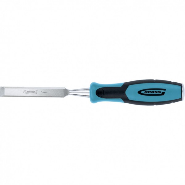 Долото-стамеска Piranha, 16 мм, двухкомпонентная эргономичная рукоятка Gross 25007