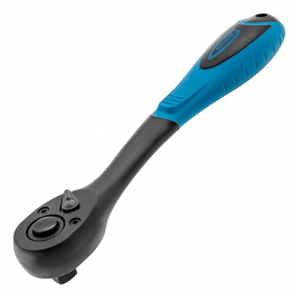 Ключ-трещотка 1/2, 72 зуба, Comfort, с быстрым сбросом, CrV, двухкомпонентная рукоятка Gross 14082