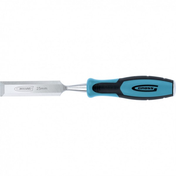 Долото-стамеска Piranha, 25 мм, двухкомпонентная эргономичная рукоятка Gross 25013