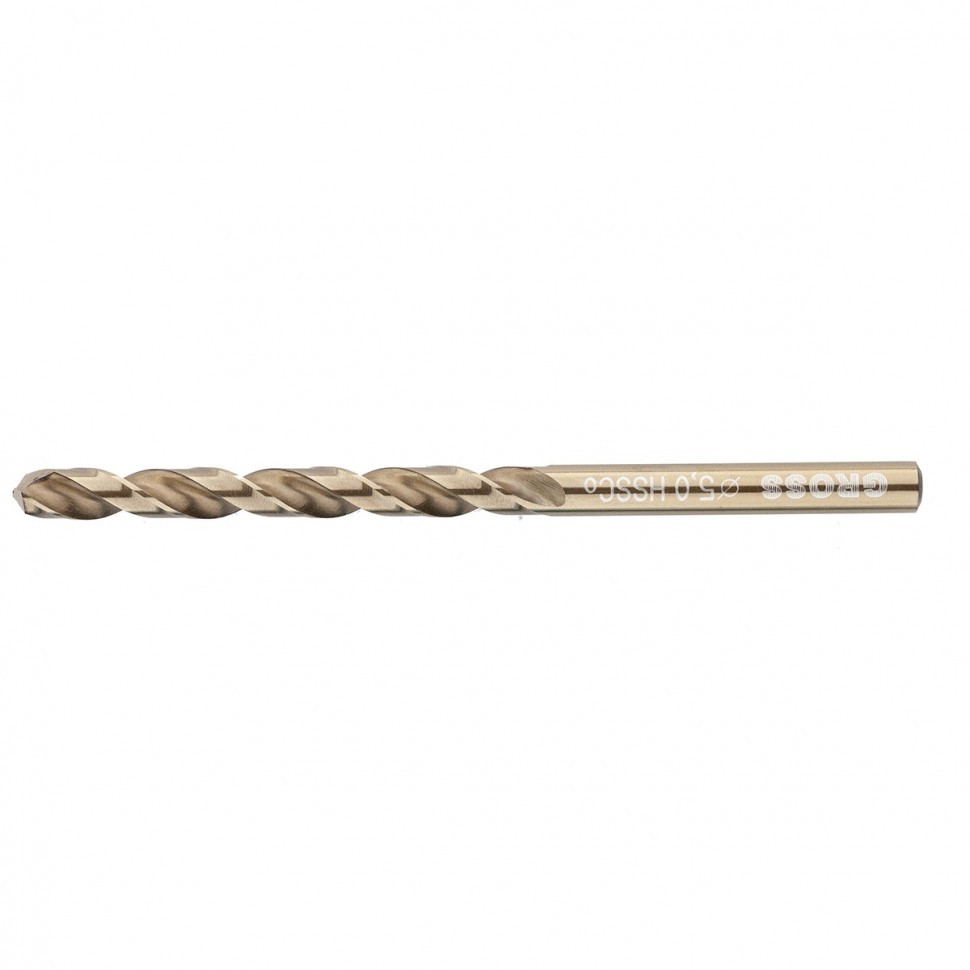 Сверло спиральное по металлу, 5 мм, HSS-Co Gross 72317