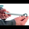 Набор ключей комбинированных с трещоткой, 8-19 мм, 7 шт, шарнирные, CrV Gross 14891