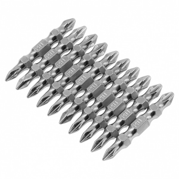 Бита двухсторонняя, PH2-PH1 х 45 мм, сталь S2, 10 шт. Gross 11211