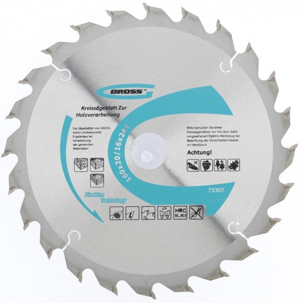 Пильный диск по дереву 160 x 20/16 x 24Т Gross 73307
