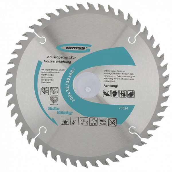 Пильный диск по дереву 200 x 32/30 x 48Т Gross 73324
