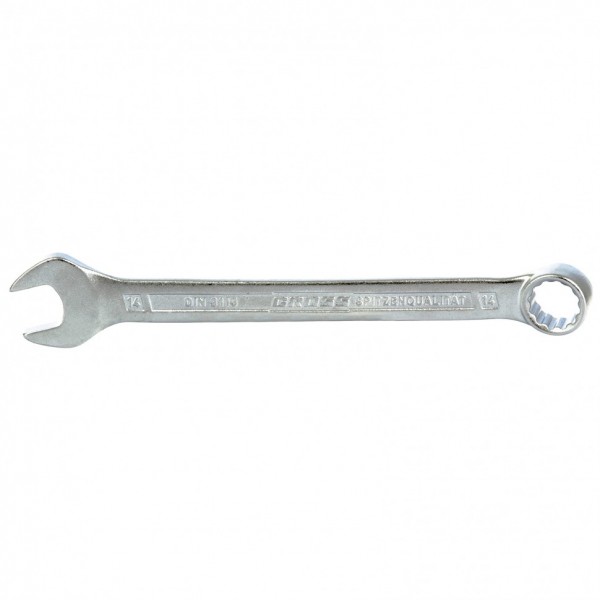 Ключ комбинированный 14 мм, CrV, холодный штамп Gross 15133