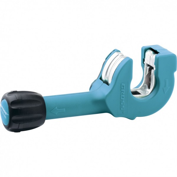 Труборез ручной Piranha, 6-23 мм, 1/4-7/8, механическая регулировка зажима трубы, трещотка с храповым механизмом Gross 78703