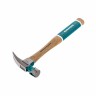 Молоток-гвоздодер, 280 г, угол 75, магнит, обрезиненная рукоятка American hickory GROSS 10417