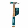 Молоток-гвоздодер, 280 г, угол 75, магнит, обрезиненная рукоятка American hickory GROSS 10417