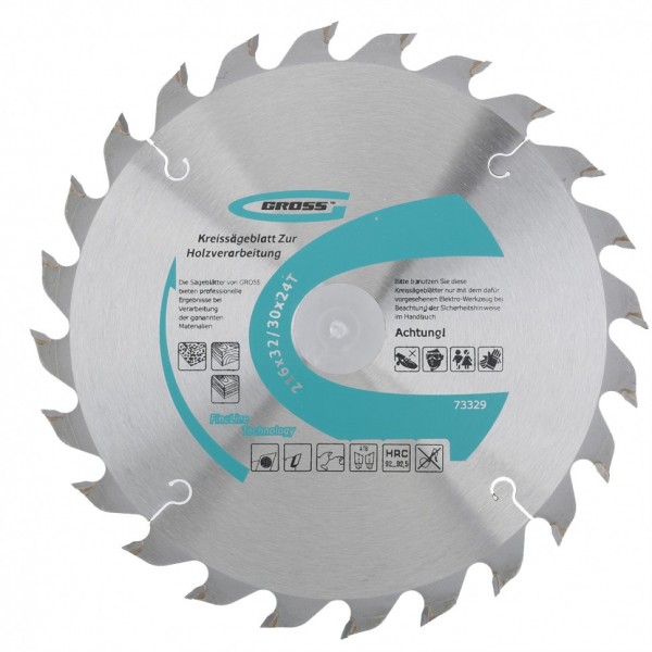 Пильный диск по дереву 216 x 32/30 x 24Т Gross 73329