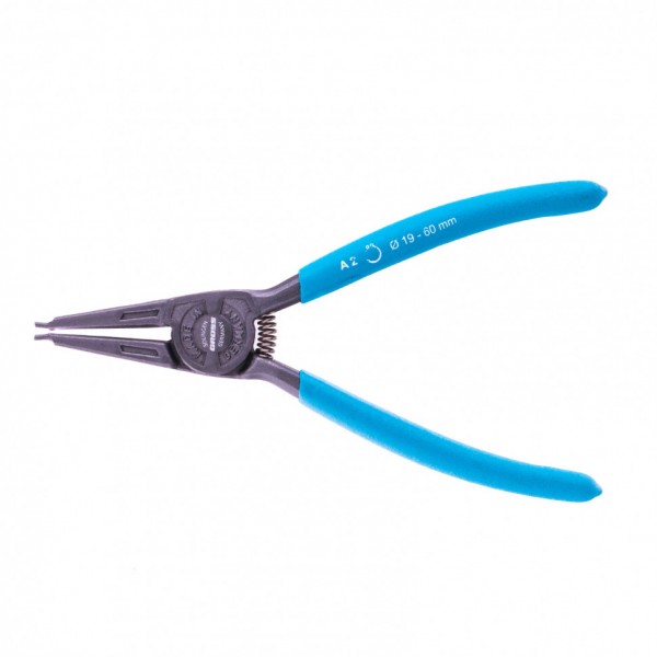 Съемник, 175 мм, для внешних стопорных колец (19-60 мм), прямые губки (разжим) Gross 18340