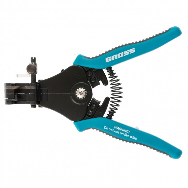 Щипцы для зачистки электропроводов 0.5, 1.0, 1.5, 2.5, 4.0, 8.0 мм/кв (8-22AWG), лезвие SK5 Gross 17721