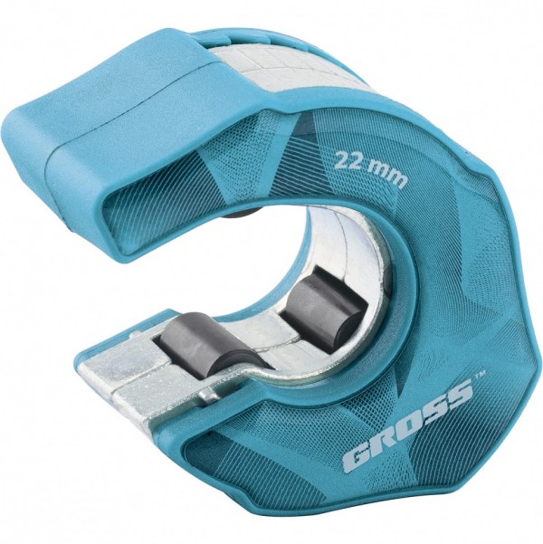 Труборез ладонный Piranha, 22 мм, 3/4, автоматическая регулировка зажима трубы, трещотка с храповым механизмом, отверстие 1/4 Gross 78706